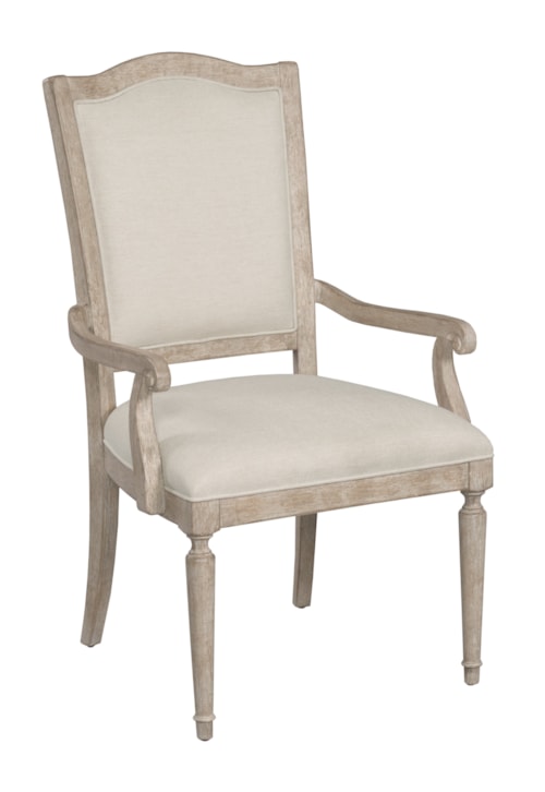 Farmhouse Upholstered Arm Chair