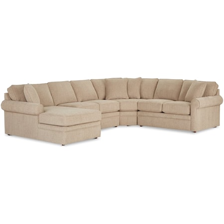 Sectional Sleeper Sofa with Full Mattress