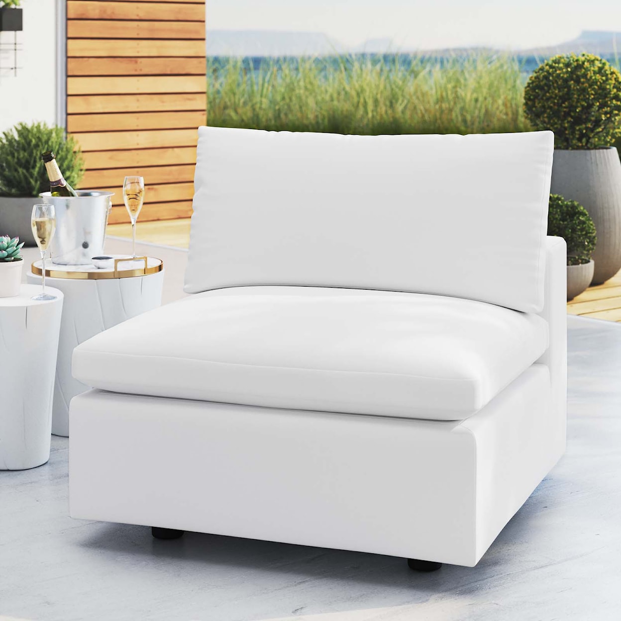 Modway Commix Outdoor Armless Chair