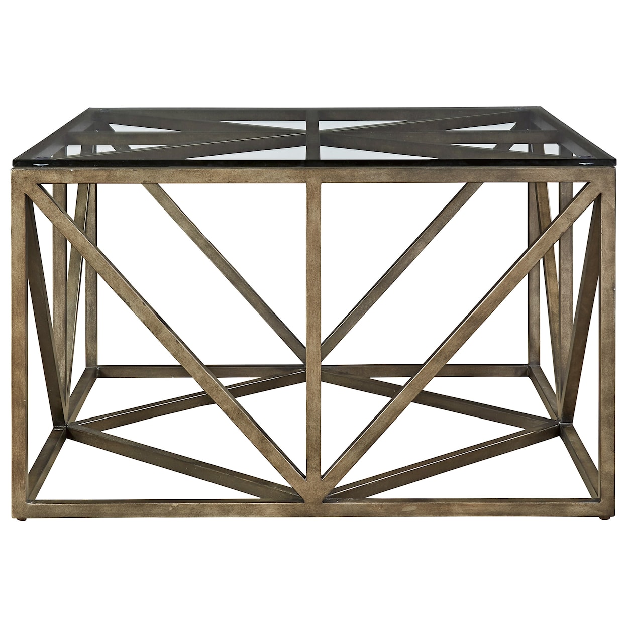 Universal Authenticity Truss Square Cocktail Table