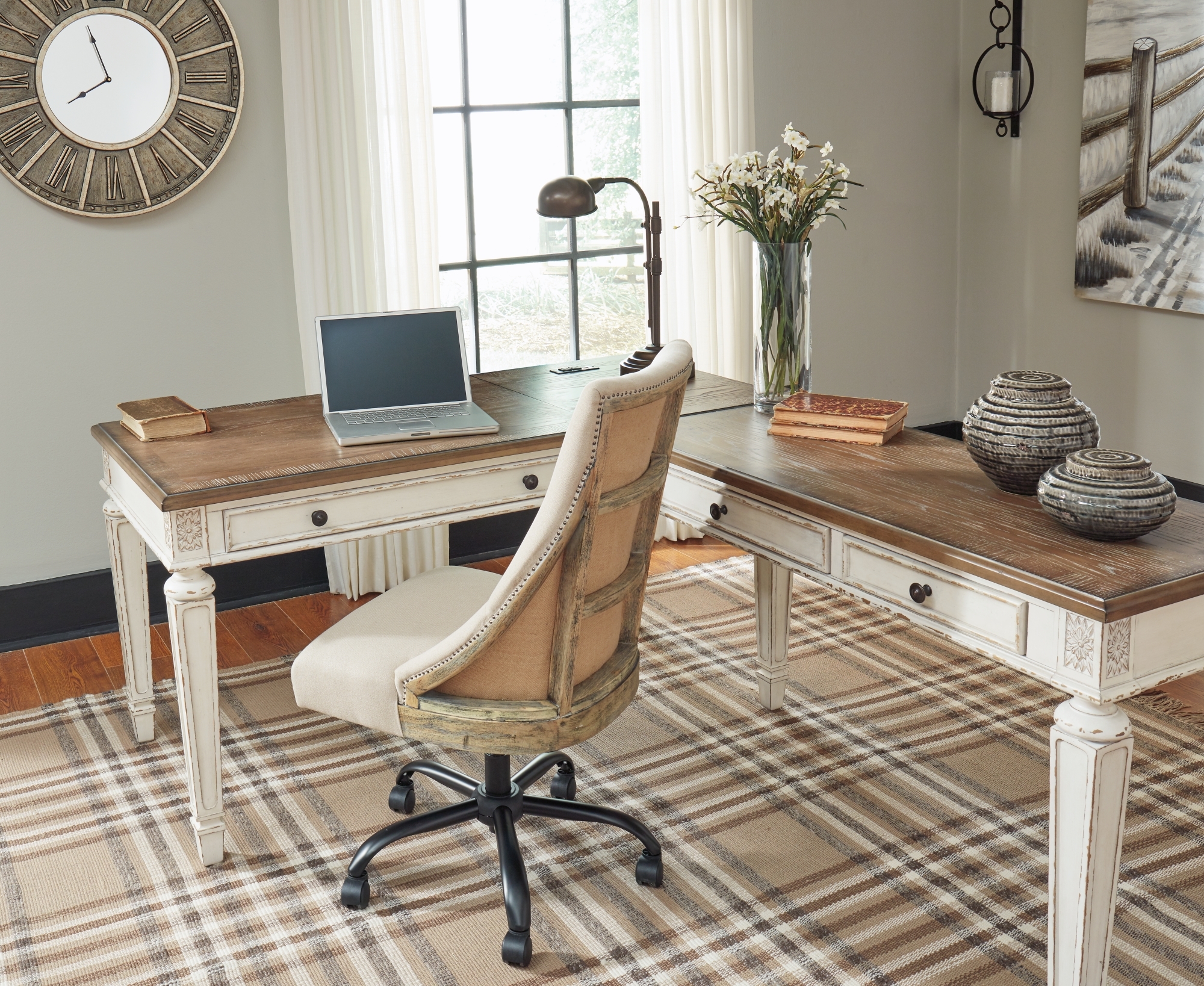 Signature Design by Ashley Realyn 2-Piece Home Office Desk
