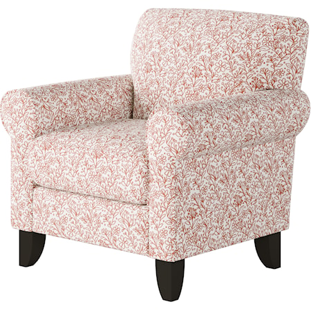 Accent Chair with Rolled Arms