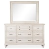 Magnussen Home Newport Bedroom Dresser and Mirror Set