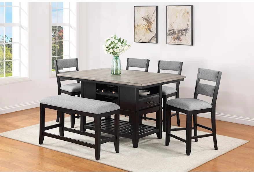 Frey Counter-Height Dining Set by Crown Mark at Royal Furniture
