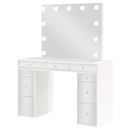 Regina Makeup Vanity Table Set w/ Lighting