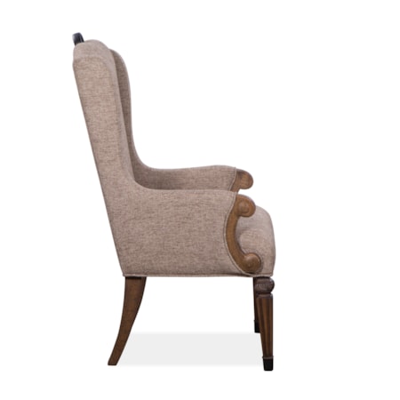 Upholstered Host Arm Chair