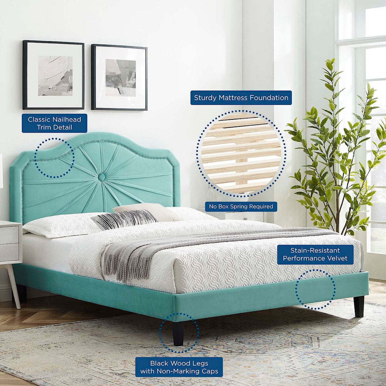 Modway Portia King Platform Bed