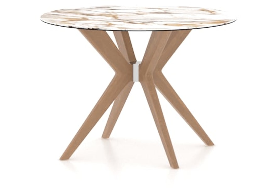 Canadel Downtown Contemporary Round Dining Table Sprintz