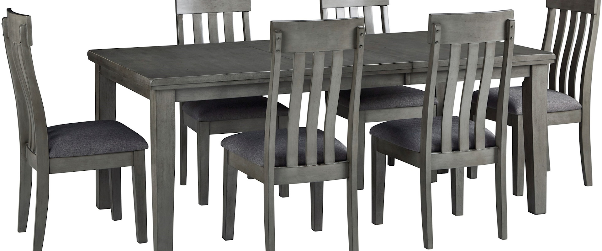Transitional 7-Piece Table and Chair Set