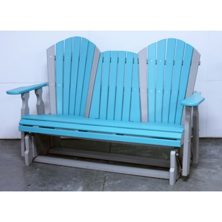 Classic 5' Adirondack Loveseat Glider