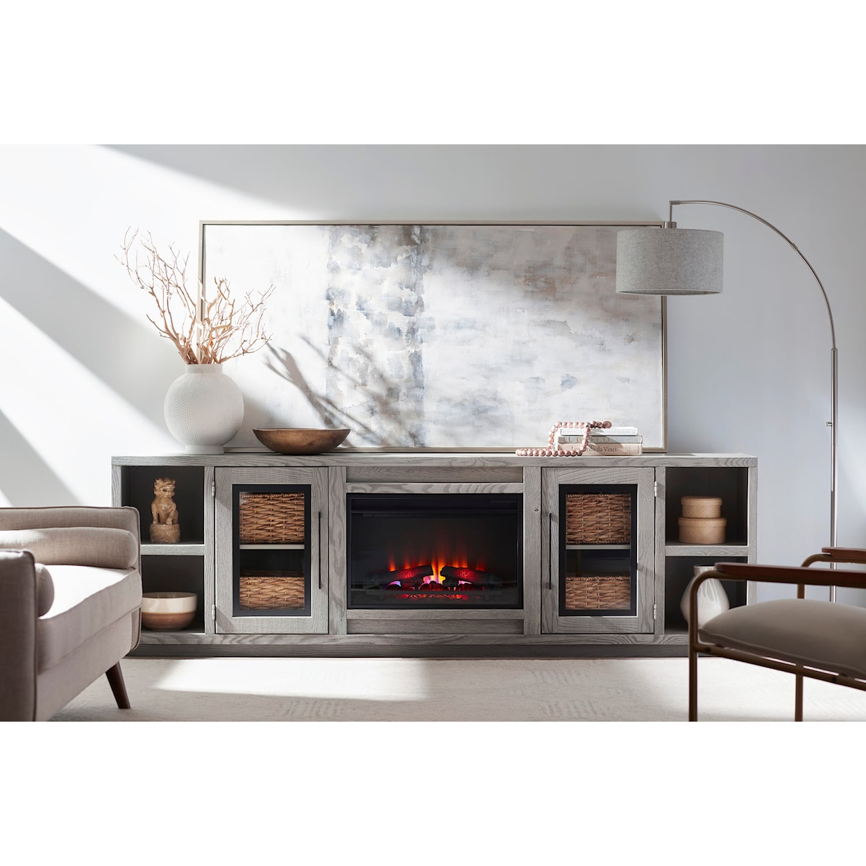 Aspenhome Paige Fireplace Console Table