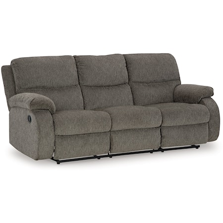 Contemporary Reclining Sofa with Pillow Armrests