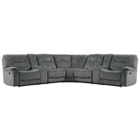 7-Piece Manual Reclining Sectional Sofa