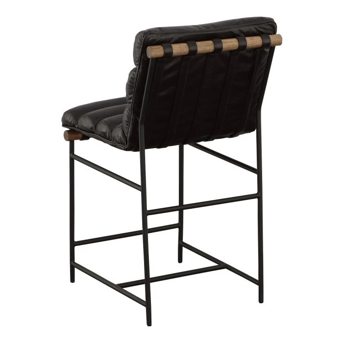 Leather Strap Counter Stool