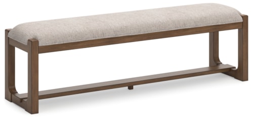 Casual Upholstered Dining Bench