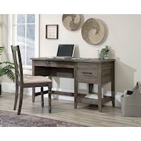 Contemporary Single Pedestal Desk with File Drawer