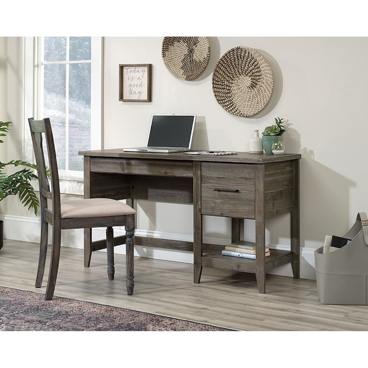 Sauder Summit Station Single Pedestal Desk