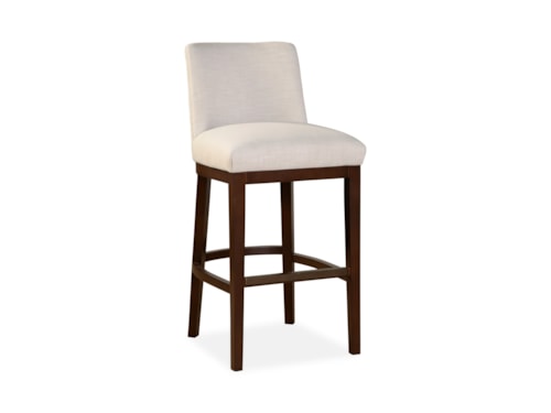 Contemporary Bar Stool with Low Back