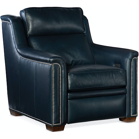 Transitional Power Recliner with Powered Headrest