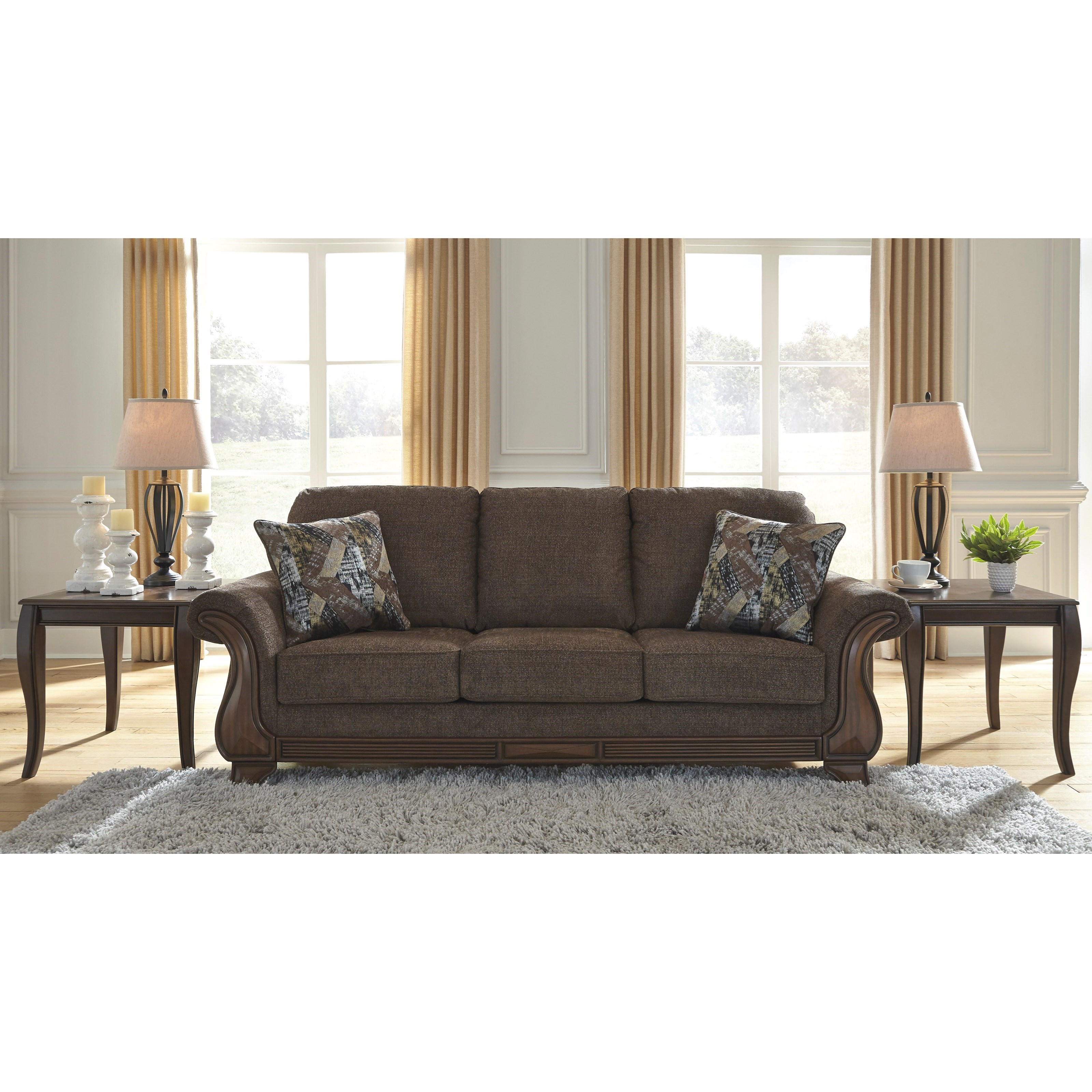 Benchcraft Miltonwood 8550638 Traditional Sofa | Wayside Furniture ...