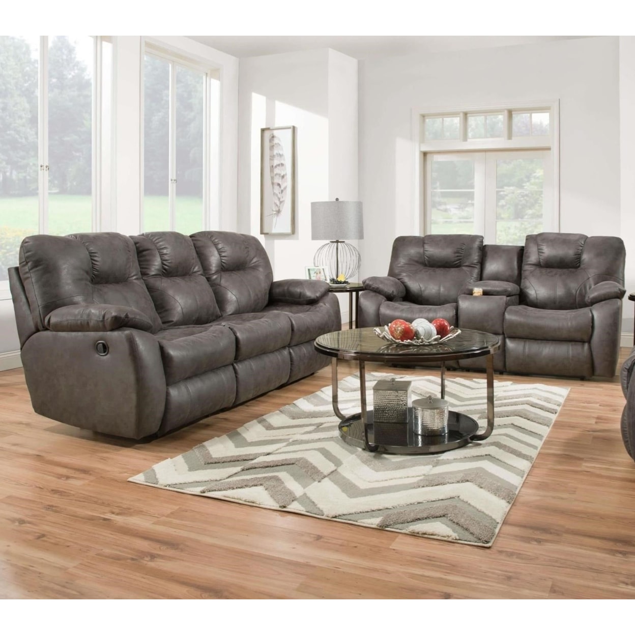 Design2Recline Avalon Double Reclining Sofa