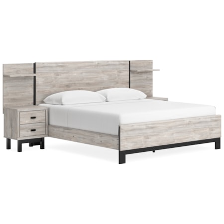 King Panel Bed with Extensions