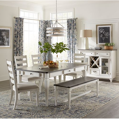 Transitional 6-Piece Dining Set