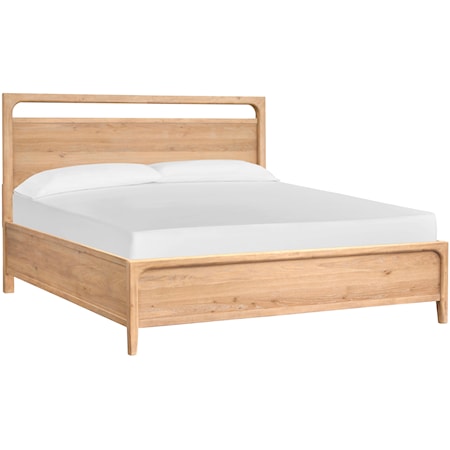 Farmhouse California King Panel Bed with Low-Profile Footboard