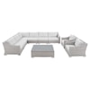 Modway Conway Outdoor 9-Piece Sectional Sofa Set