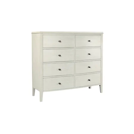 Transitional 8-Drawer Dresser with Felt-Lined Top Drawers