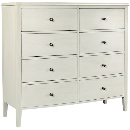 Transitional 8-Drawer Dresser with Felt-Lined Top Drawers