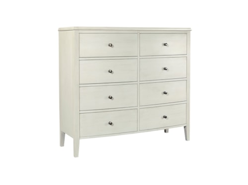 Transitional 8-Drawer Dresser with Felt-Lined Top Drawers