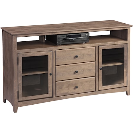 62" TV Console with Three Drawers