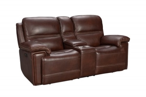 Casual Power Reclining Loveseat with Power Headrest