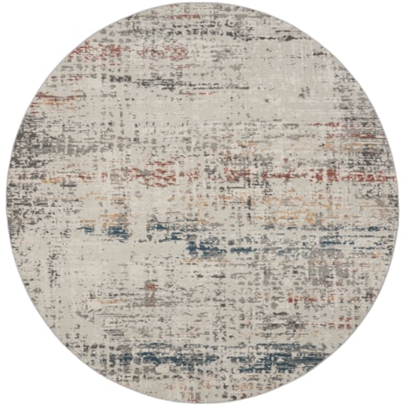 7'10" Round  Rug