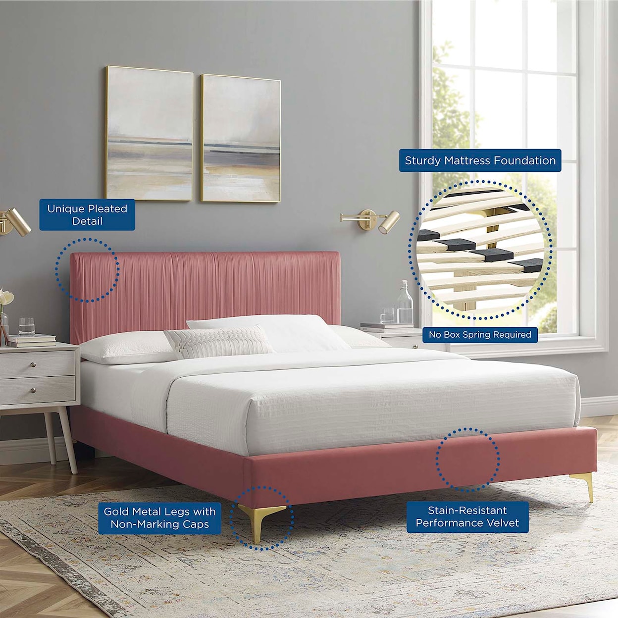 Modway Peyton King Platform Bed