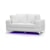 Global Furniture 98 Contemporary Loveseat with LED Lighting and USB Port 