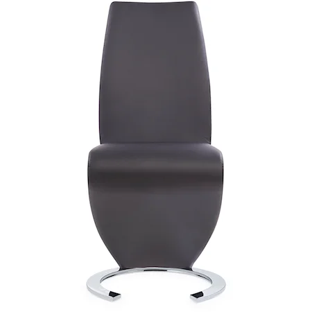 Grey Horseshoe Dining Chair