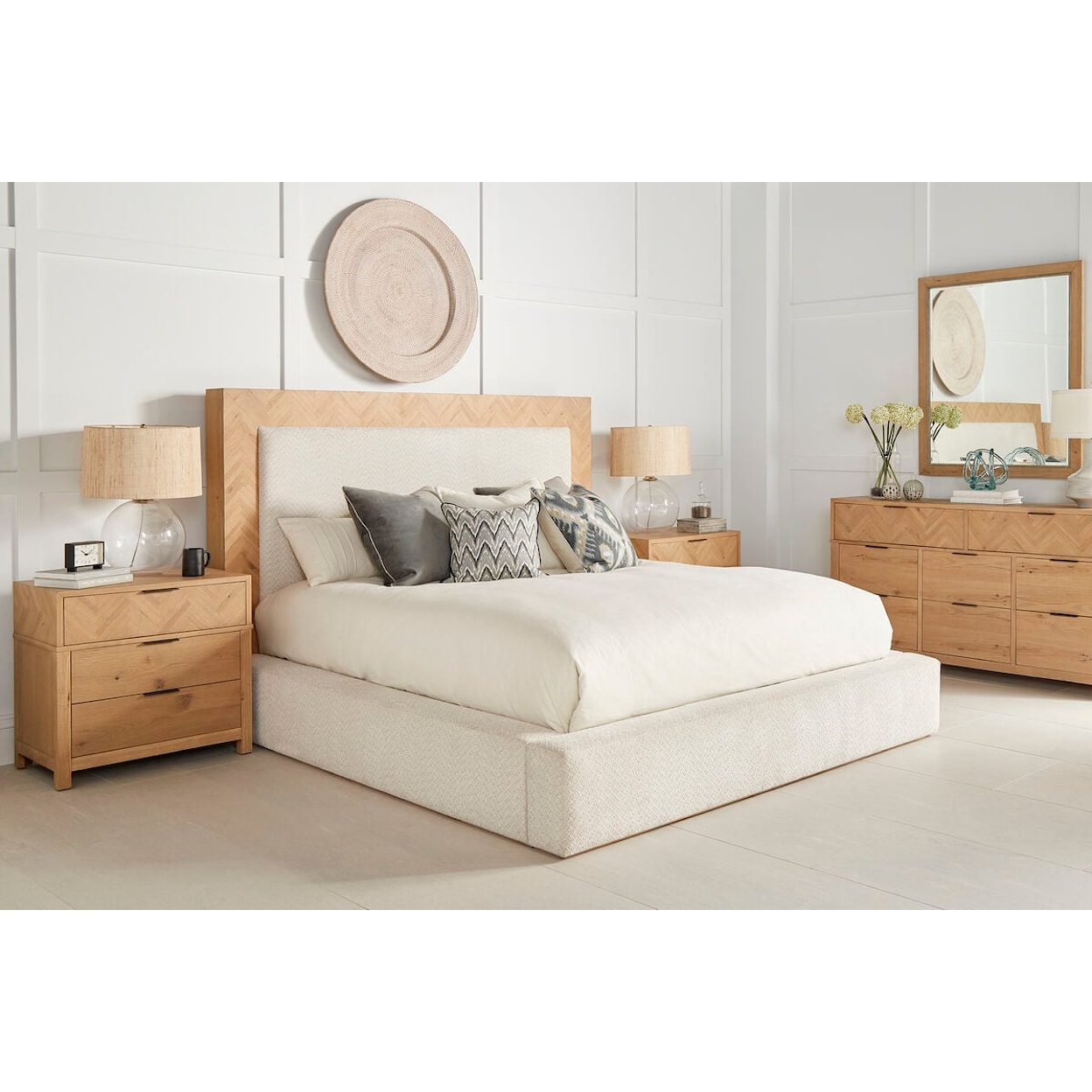 A.R.T. Furniture Inc 322 - Garrison Queen Upholstered Bed
