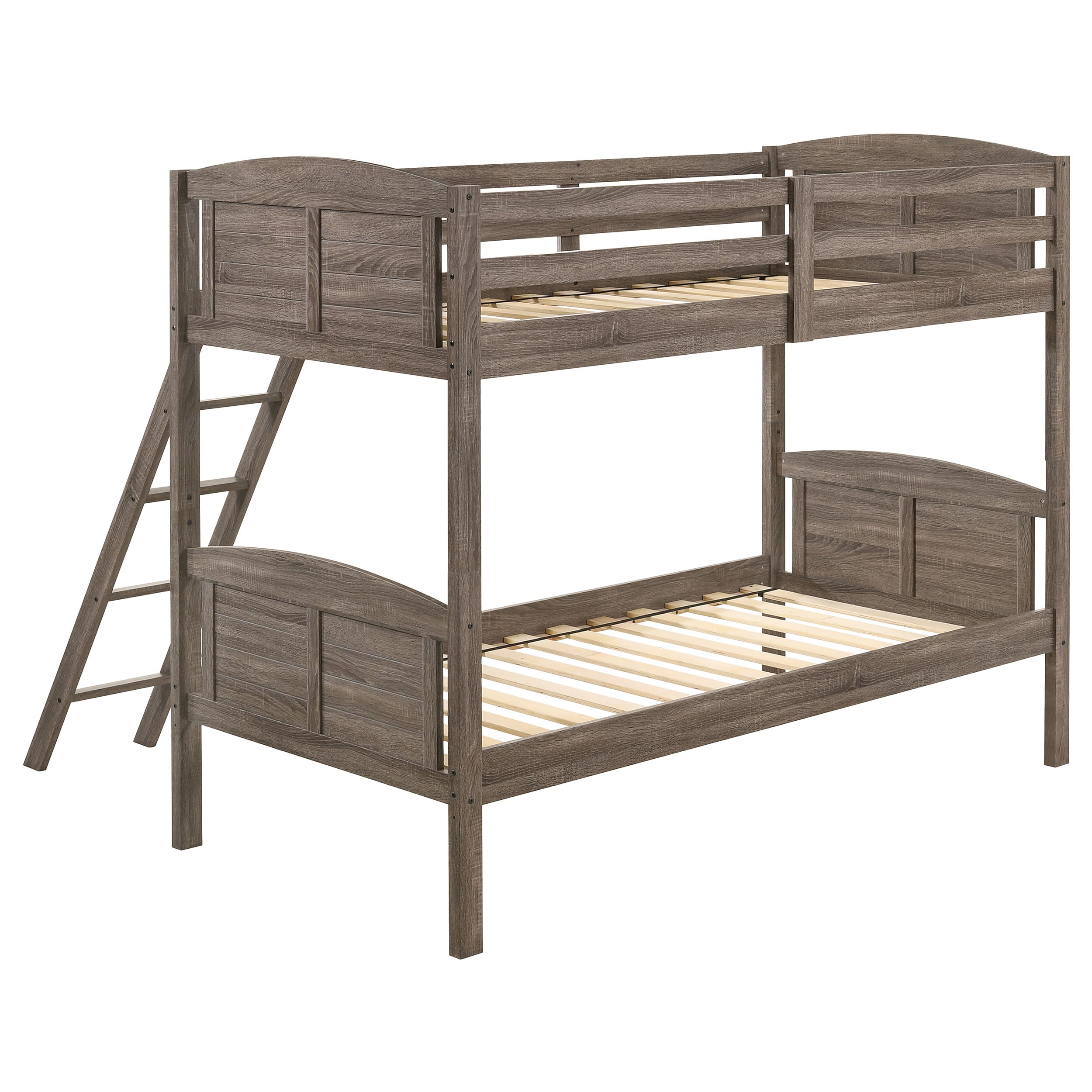 Flynn Wood Twin Over Twin Bunk Bed