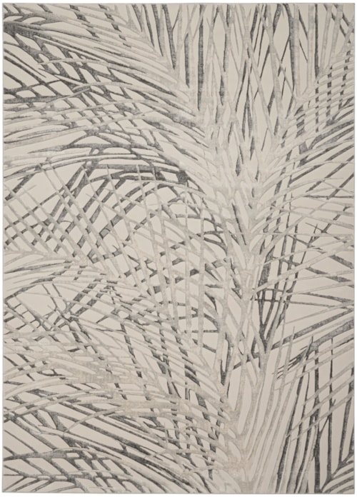9'3" x 12'9" Ivory/Grey Rectangle Rug