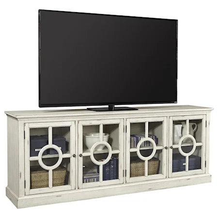 86" Cottage Style TV Stand with Storage