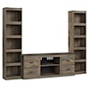 Ashley Signature Design Trinell 3-Piece Entertainment Center