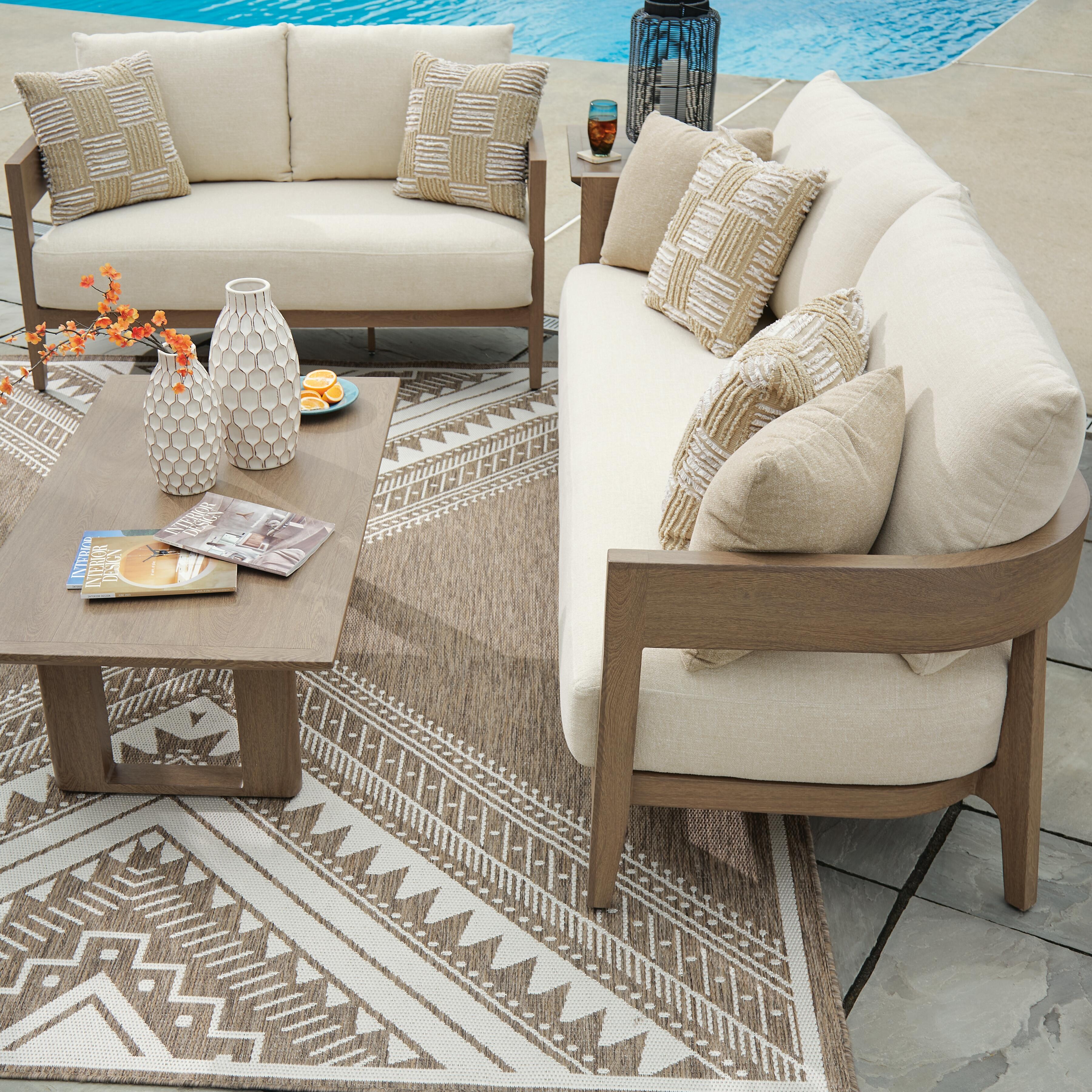 Signature Design by Ashley Serene Bay Outdoor Sofa With Cushion