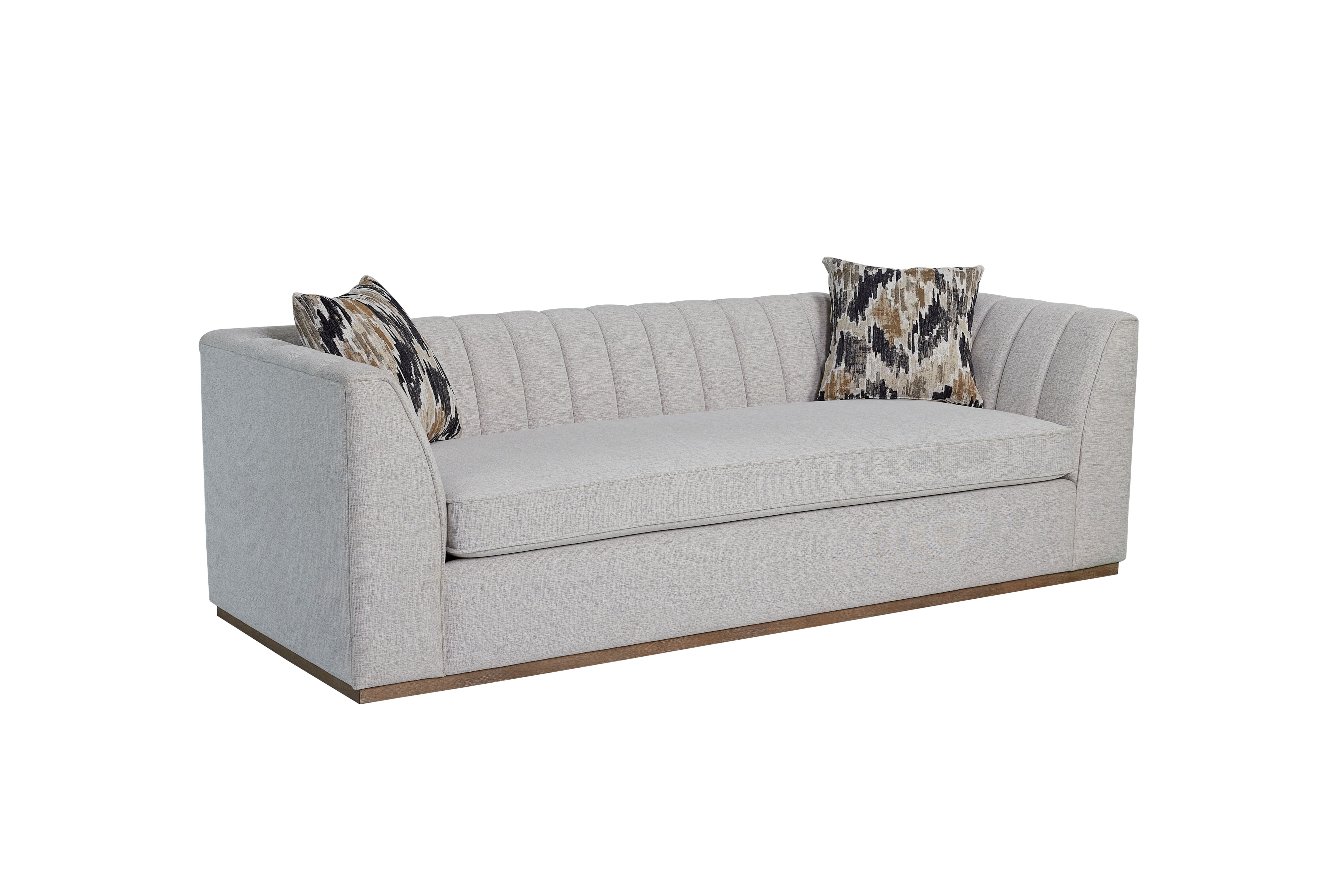 Channel Sofa w/Plinth Base