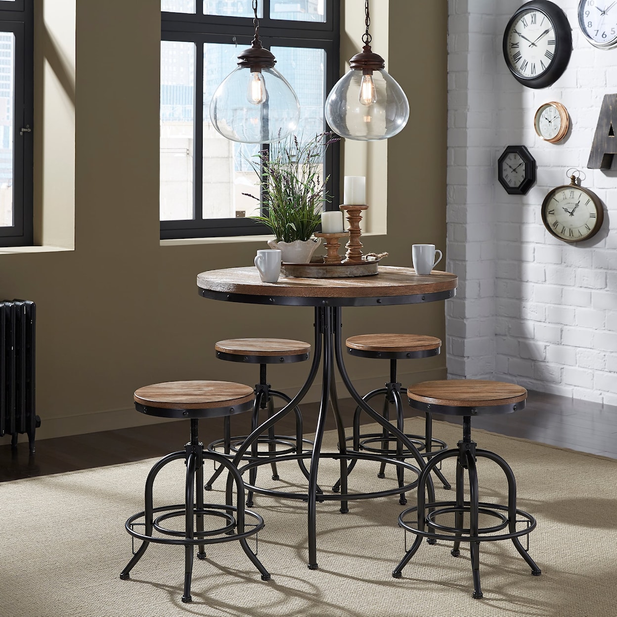 Liberty Furniture Vintage Series Counter-Height Pub Table