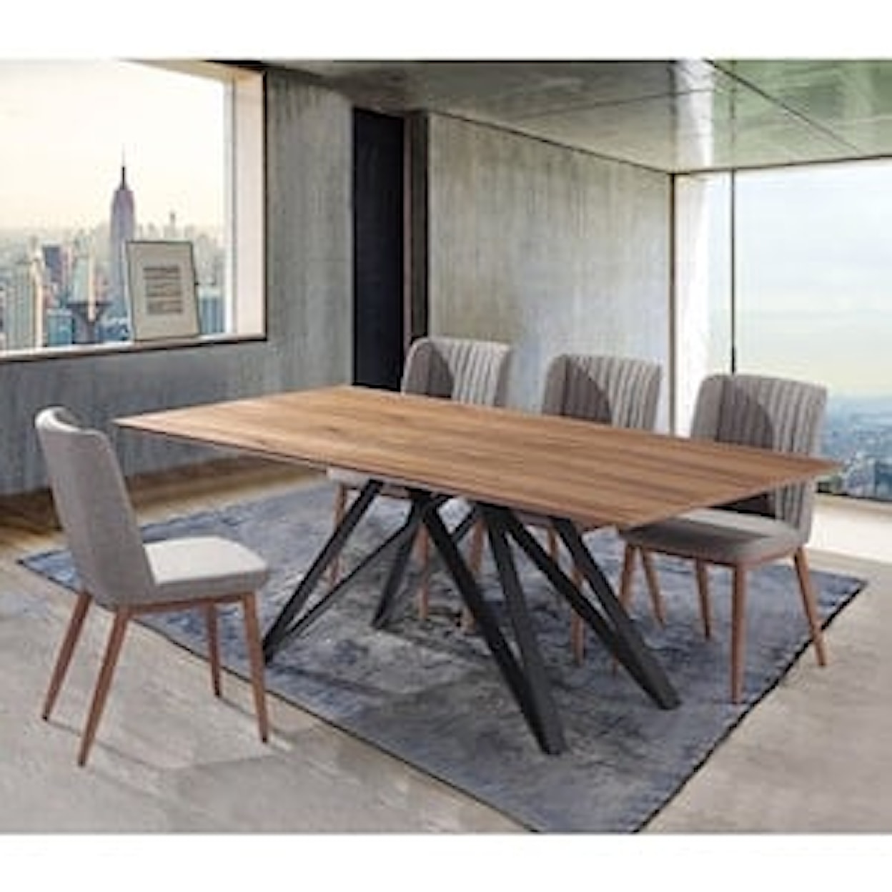 Armen Living Modena / Parker Dining Set