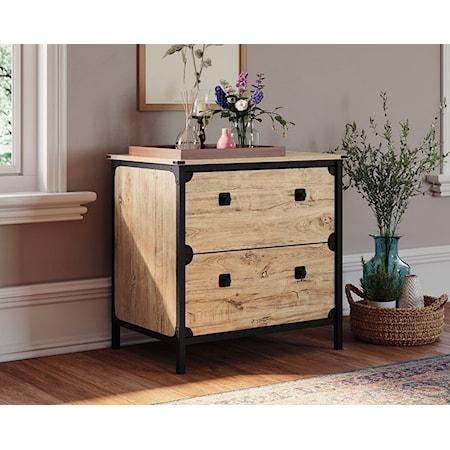 Industrial 2-Drawer Lateral File Cabinet with Interlocking Safety Mechanism