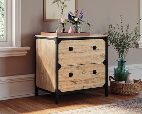 Industrial 2-Drawer Lateral File Cabinet with Interlocking Safety Mechanism