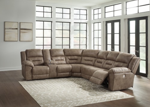 4-piece Power Reclining Sectional